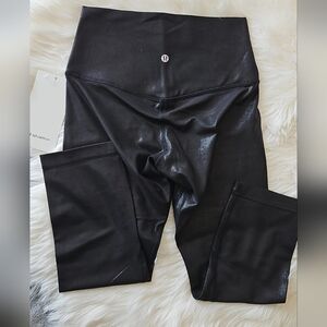 lululemon athletica High-Rise Shiny Black Leggings NEW! TAG ATTATCHED!